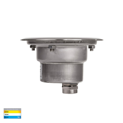 Split 316 Stainless Steel TRI Colour 3w LED Inground Light - HV1841T