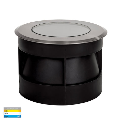 Split 316 Stainless Steel TRI Colour 5w LED Inground Light - HV1842-F-SH