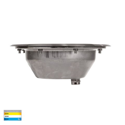 Split 316 Stainless Steel TRI Colour 12w LED Inground Light - HV1843-F-SH