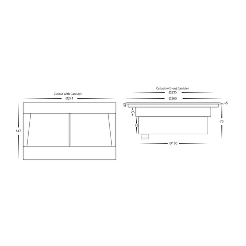 Split 316 Stainless Steel 18w RGBW LED Inground Light - HV1845RGBW