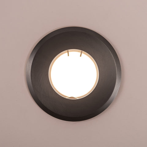 Ollo Graphite Coloured Brass TRI Colour LED Wall or Inground Light - HV19022T-GPH