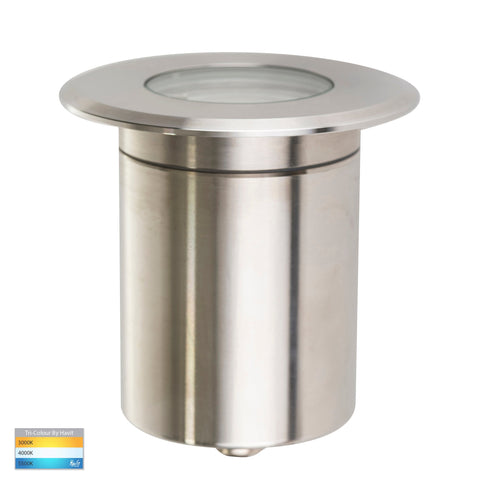 Recessed Round Wall / Step Light 316 Stainless Steel - HV19042T-SS316