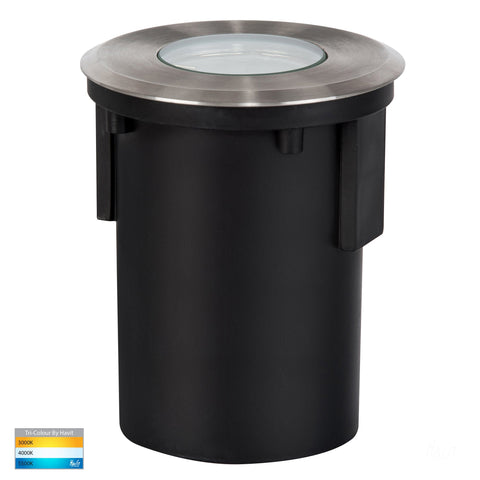 Recessed Round Wall / Step Light 316 Stainless Steel - HV19042T-SS316