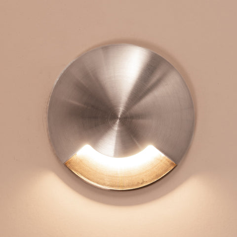 Single In-ground Path / Driveway Light Round 316 Stainless Steel - HV19062T