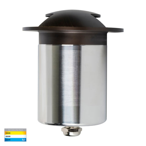 Viale Antique Brass TRI Colour LED Double Driveway Light - HV19072T-AB