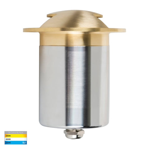 Viale Brass TRI Colour LED Double Driveway Light - HV19072T-BR