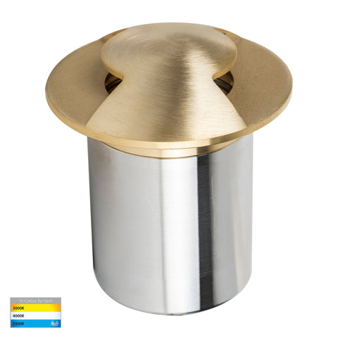 Viale Brass TRI Colour LED Double Driveway Light - HV19072T-BR