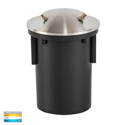 Double In-ground Path /Driveway Light Round 316 Stainless Steel - HV19072T
