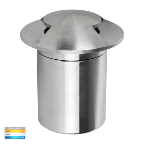 Double In-ground Path /Driveway Light Round 316 Stainless Steel - HV19072T