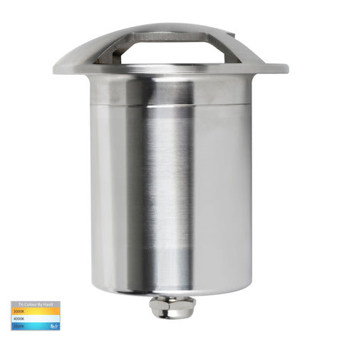 Triple In-ground Path/Driveway Light Round 316 Stainless Steel - HV19082T
