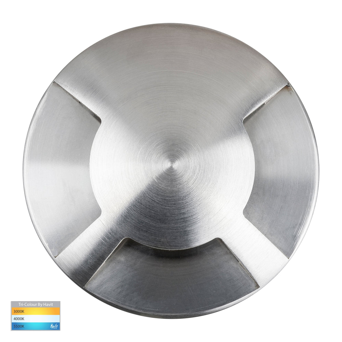 Triple In-ground Path/Driveway Light Round 316 Stainless Steel - HV19082T