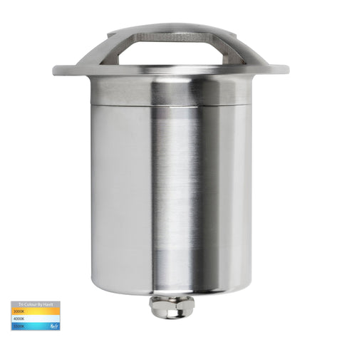 Four Way In-ground Path / Driveway Light Round 316 Stainless Steel - HV19092T