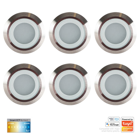 Flame 316 Stainless Steel CCT Deck Lights - HV28261CCT