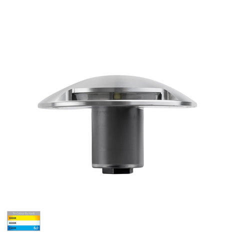 Dome Silver Aluminium LED One Way Deck Lights - HV2871T-SLV-12V