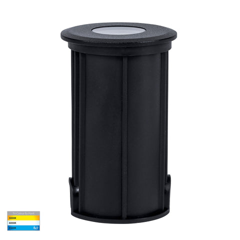 Elite Black Aluminium LED Deck or Inground Lights - HV2881T-BLK-12V