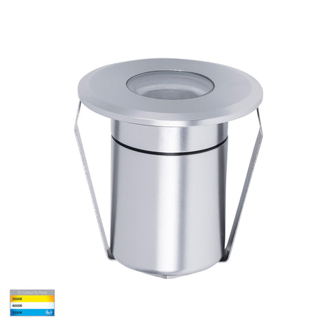 Elite Silver Aluminium LED Deck or inground lights - HV2881T-SLV-12V