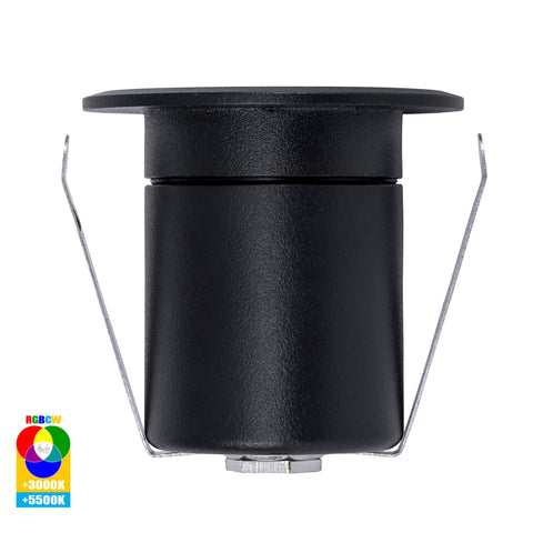 Elite RGBCW Black Aluminium LED Deck or Inground Lights - HV2882RGBCW-BLK