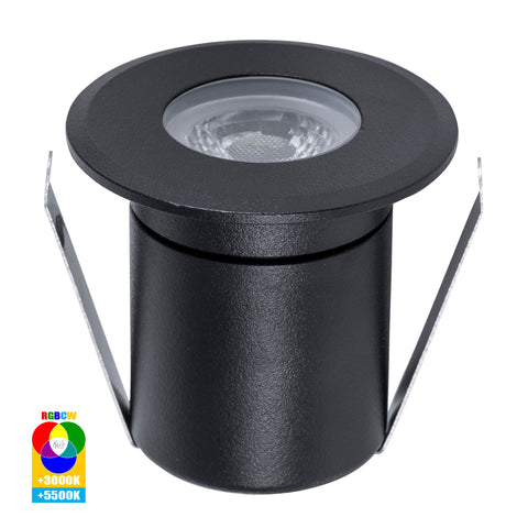 Elite RGBCW Black Aluminium LED Deck or Inground Lights - HV2882RGBCW-BLK