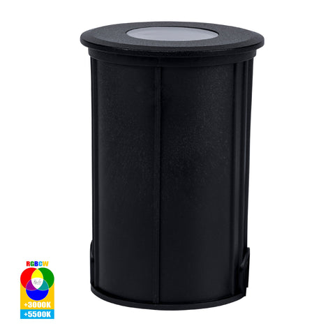 Elite RGBCW Black Aluminium LED Deck or Inground Lights - HV2882RGBCW-BLK