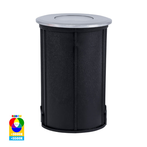 Elite RGBCW Silver Aluminium LED Deck or Inground Lights - HV2882RGBCW-SLV