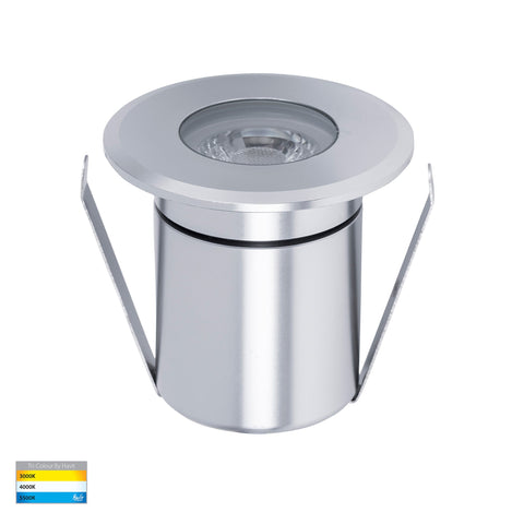 Elite Silver Aluminium LED Deck or Inground Lights 5W - HV2882T-SLV-12V