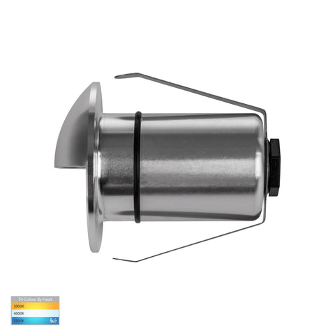 Elite Silver Aluminium LED Wall or Step Light with Eyelid - HV2883T-SLV-12V