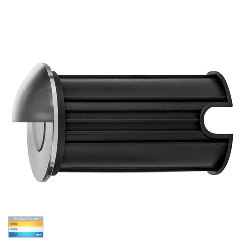 Elite Silver Aluminium LED Wall or Step Light with Eyelid - HV2883T-SLV-12V