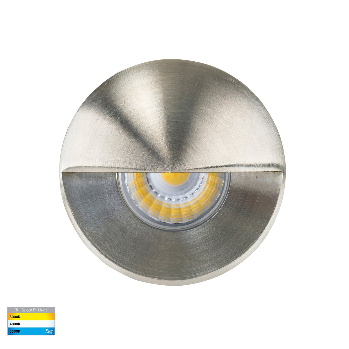 Mini Recessed Step Light with Eyelid 316 Stainless Steel - HV2891T-SS316-12V