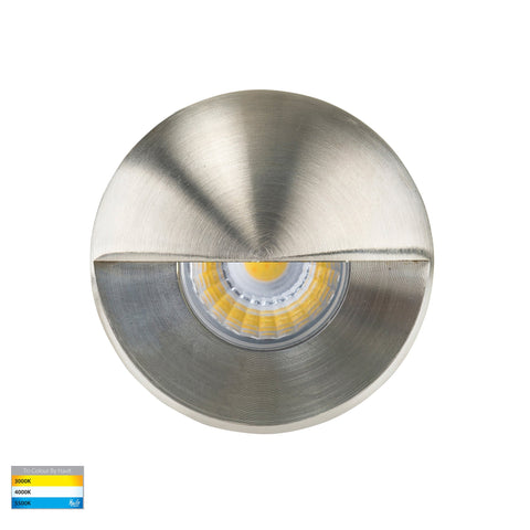 Mini Recessed Step Light with Eyelid 316 Stainless Steel - HV2891T-SS316-12V