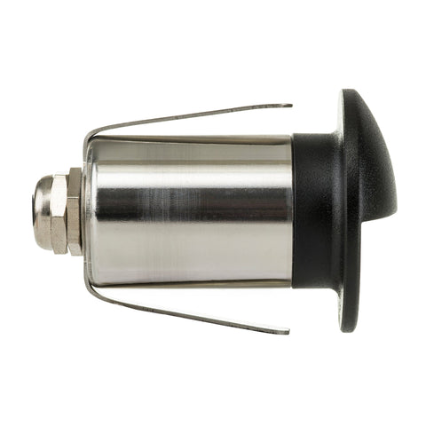 Mini Recessed Step Light with Eyelid Black - HV2891T-BLK-12V