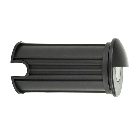 Mini Recessed Step Light with Eyelid Black - HV2891T-BLK-12V