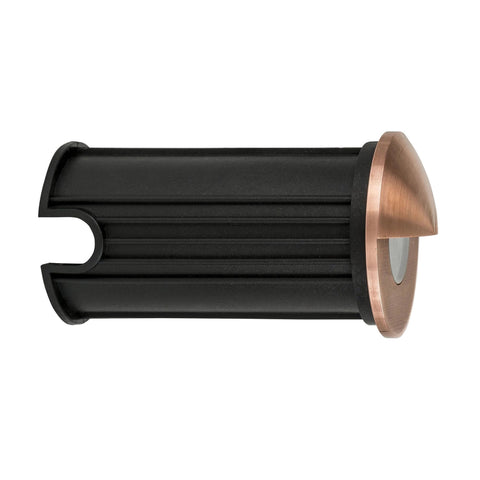 Mini Recessed Step Light with Eyelid Copper Face - HV2891T-CP-12V