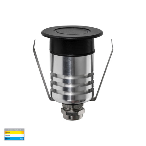 Brillo Black Aluminium LED Wall or Inground Light - HV2894T-BLK-12V
