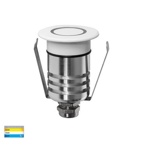Brillo White Aluminium LED Wall or Inground Light - HV2894T-WHT-12V