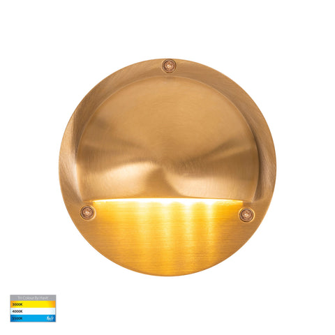 HV2904T-BR - Pinta Solid Brass Step Lights with Eyelid - HV2903T-BR