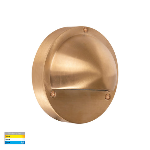 HV2904T-BR - Pinta Solid Brass Step Lights with Eyelid - HV2903T-BR