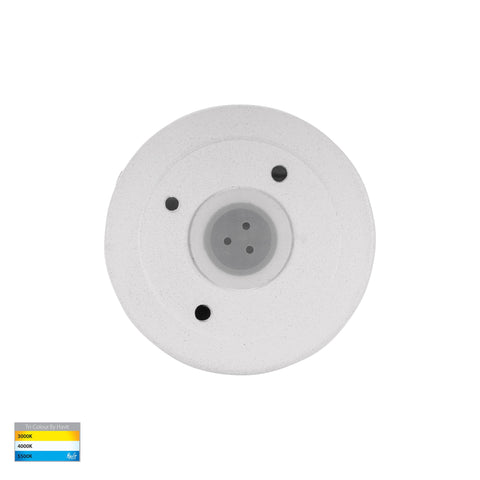 Veko White Step Lights with Eyelid - HV2927T-WHT-12V
