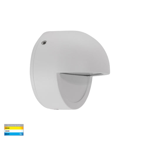 Veko White Step Lights with Eyelid - HV2927T-WHT-12V