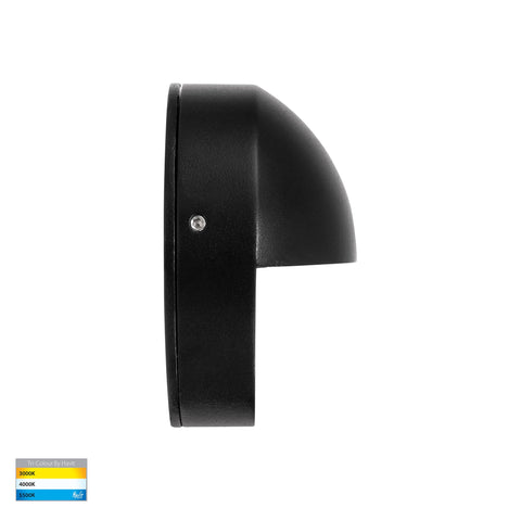 Veko Black Step Lights with Eyelid - HV2928T-BLK-12V