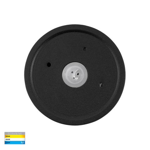 Veko Black Step Lights with Eyelid - HV2928T-BLK-240V