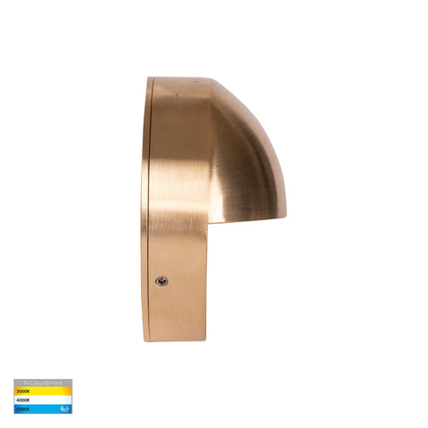 Veko Solid Brass Step Lights with Eyelid - HV2928T-BR-240V