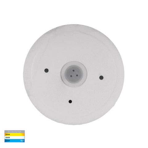 Veko White Step Lights with Eyelid - HV2928T-WHT-240V