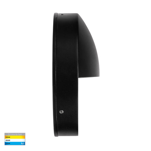Veko Black Step Lights with Eyelid - HV2929T-BLK-240V