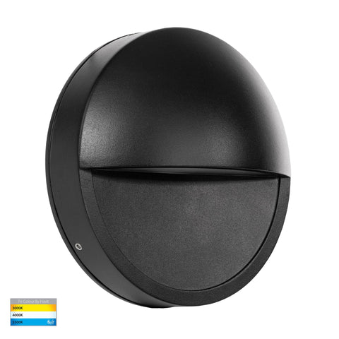 Veko Black Step Lights with Eyelid - HV2929T-BLK-12V