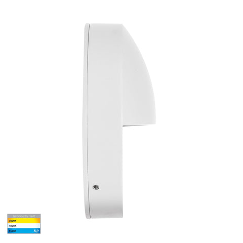 Veko White Step Lights with Eyelid - HV2929T-WHT-12V