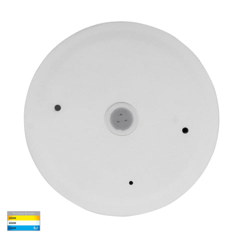 Veko White Step Lights with Eyelid - HV2929T-WHT-12V