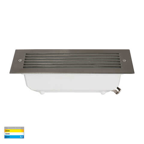 Bata 316 Stainless Steel LED Brick Light with Grill - HV3004T-SS316-12V