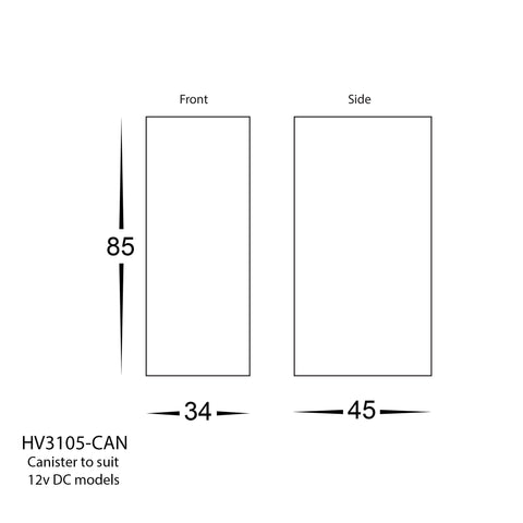 Paso Black Recessed LED Step Light - HV3105T-BLK-240V