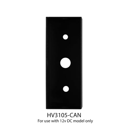 Paso Black Recessed LED Step Light - HV3105T-BLK-240V
