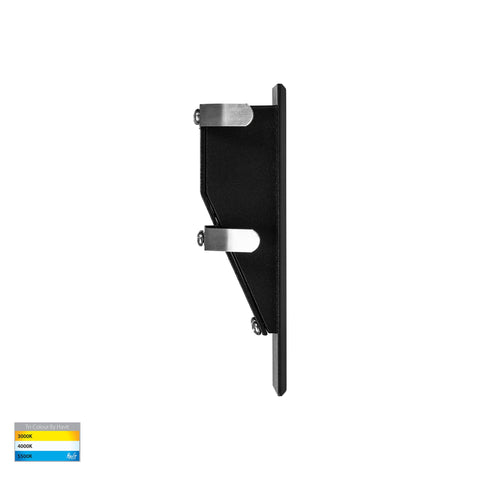 Paso Black Recessed LED Step Light - HV3105T-BLK-12V